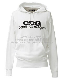 # ultra rare # Comme des Garcons #CDG Logo with a hood . Parker #f-ti-# white #L#CDG limitation version # new goods tag attaching # company store # regular goods # hard-to-find 
