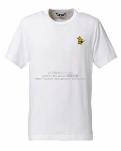 ■激レア■コムデギャルソンCDG×Pokmon(ポケモン)Tシャツ-ピカチュー ワンポイント-■白■S■新品タグ付■国内直正規品