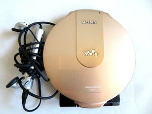 ●【ト足】美品 SONY CD WALKMAN G-PROTECTION CD-R RW ATRAC3plus MP3 D-M10 ゴールド ポータブルCDプレイヤー CBZ01ZZG15