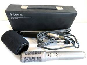 ●【ト足】SONY ECM-969 パノラマ ステレオマイク エレクトロ コンデンサーマイクロフォン コンデンサーマイク ケース付き CO730ZZG62