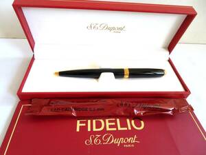 *[to пара ]S.T. Dupontes*te-* Dupont шариковая ручка с футляром изменение чернила черный Gold CE796ZZG63