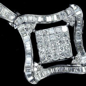 ILV11673T【1円～】新品【RK宝石】《Diamond》極上ダイヤモンド 総計1.84ct!! K18WG 超高級ネックレス ミステリーセッティング ダイヤの画像1