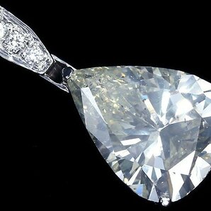 IIW11414D【1円～】新品【RK宝石】《Diamond》SI-2 極上ダイヤモンド 超特大5.768ct!! Pt900 超高級ペンダントヘッド ネックレスの画像2