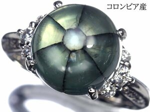 IOM10226SS【売り切り】新品【RK宝石】コロンビア産 極上トラピッチェエメラルド 特大7.04ct! 極上ダイヤモンド Pt900 超高級リング ダイヤ