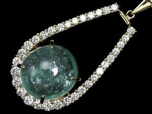 IZM8649S【売り切り】新品【RK宝石】≪Paraiba≫ 天然パライバトルマリン 12.269ct!! 極上ダイヤモンド 1.8ct K18 超高級ネックレス ダイヤ