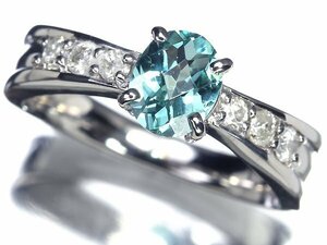 IW11265SS【売り切り】新品【RK宝石】≪Paraiba≫ 希少宝石 極上パライバトルマリン 0.56ct 極上ダイヤモンド K18WG 超高級リング ダイヤ