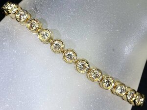 VII10766T【売り切り】新品【RK宝石】≪DIAMOND≫ 極上ダイヤモンド 5.00ct K18 超高級 テニス フルエタニティ ブレスレット ダイヤ