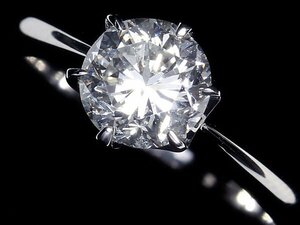 IIK11051S[1 иен ~] новый товар [RK драгоценнный камень ]{Diamond} первоклассный бриллиант очень большой 1.051ct!! Pt900 супер высококлассный один шарик diamond санки tia кольцо diamond 