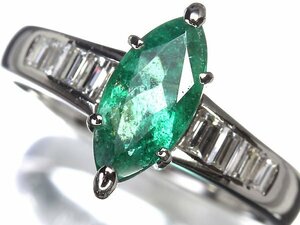 ML8626S【売り切り】新品仕上【RK宝石】≪Emerald≫ ジュエリーマキ 上質エメラルド 大粒1.00ct 極上ダイヤモンド Pt900 高級リング ダイヤ