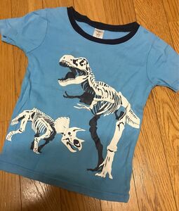 恐竜　 半袖Tシャツ　 青　半袖　Tシャツ　ティラノサウルス　トリケラトプス　カーターズ　Carter’s 子供服　キッズ