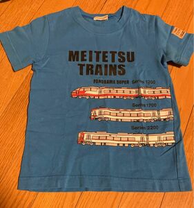 子供服　電車　名鉄　車両　Tシャツ プリント　子供　半袖Tシャツ　半袖　名古屋　切符　キッズ　