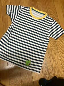 ユニクロ　 半袖Tシャツ 半袖 Tシャツ　子供服　子供　キッズ　 ボーダー UNIQLO キッズ　てんとう虫　クローバー　昆虫