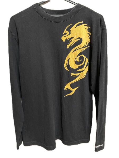 和柄ロングTシャツ クロップドヘッズ