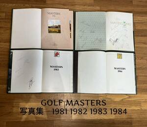 GOLF ゴルフ　MASTERS 1981 1982 1983 1984 カタログ 写真集　サインあり　4冊