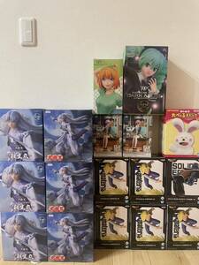 1 jpy 17 piece large amount set sale figure prize Hatsune Miku Dragon Ball . raw circle person structure human 18 number bar ta. etc. minute. bride one flower four leaf unopened 