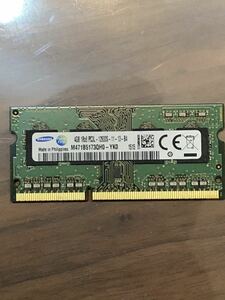 Samsung DDR3L PC3L-12800S 4GB ノート用SO-DIMM　動作確認済み　pc3 12800