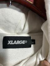 XLARGE エクストララージ　ハーレーダビッドソンイーグル　パロディ　肉厚スウェット　フーディ　パーカー　プルオーバー　白　L ホワイト_画像7