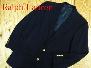 ★ラルフローレン RalphLauren★メンズ 刻印金ボタン 2B ブレザージャケット ネイビー 紺ブレ★R60428008A