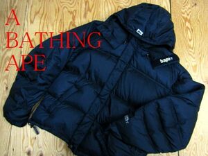 * Bay sing Ape A BATHING APE* one Point Logo goa dry loft down jacket *R60512027A