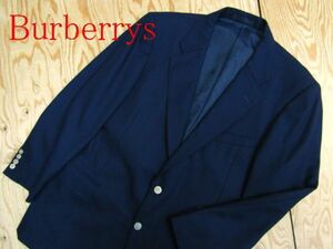 * Burberry BURBERRY* men's stamp gold button 2Bb leather jacket navy navy blue b lettuce mania wool use *R60519039A