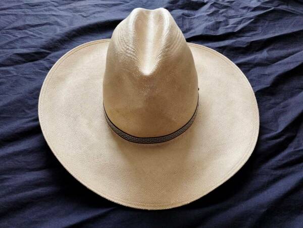 ヴィンテージ USA製　パナマ　ストロー ハット Resistol American western trading co. ７ 1/8 ６０’ｓ