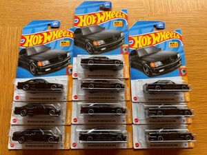 10台セット！US版 ホットウィール メルセデスベンツ 560 SEC AMG ブラック 黒 hotwheels RLC