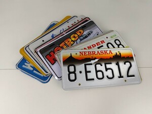  license plate number signboard America signboard garage interior ①