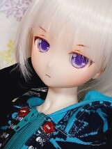 ＊＊DDH-29カスタムヘッド(フレッシュ肌)+ドールアイ_画像1