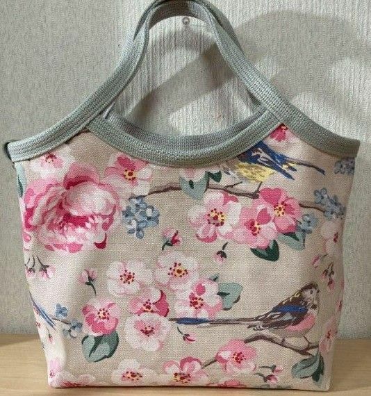 ハンドメイド Cath Kidston グラニーバッグ キャスキッドソン バード 花柄 トートバッグ