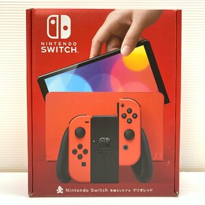 MIN【中古美品】 MSMG Nintendo Switch 有機ELモデル マリオレッド HEG-S-RAAAA JPN ゲーム 欠品あり 〈34-240512-CN-12-MIN〉