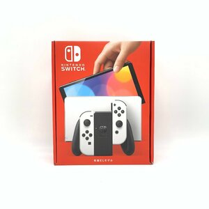 FUR【中古】ダメージ有 完備品 任天堂 Nintendo Switch 有機ELモデル Joy-Con(L)/(R) ホワイト 動作確認済み【034-240513-KO-01-FUR】