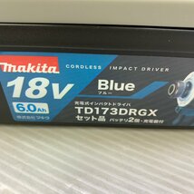 MIN【未使用品】 MSMK 充電式インパクトドライバ 青 18VSAh TD173DRGX makita マキタ 〈102-240517-KS-17-MIN〉_画像7