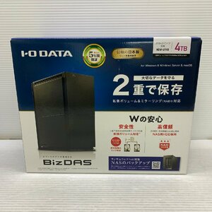 MIN【未使用品】 MSMK IODATA 2ドライブ搭載 外付ハードディスク 4TB HDW-UT4B アイ・オーデータ 〈88-240518-ME-11-MIN〉