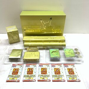 MIN[ used beautiful goods ] MSMC Pokemon Card Game 25th ANNIVERSARY GOLDEN BOX promo card pack 5 sheets attaching (72-240528-ME-5-MIN)