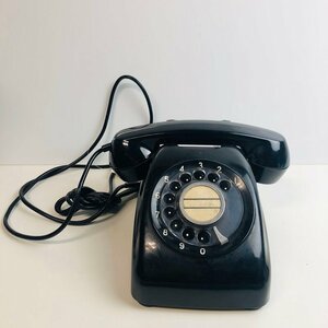 ICH[ secondhand goods ] black telephone Japan electro- confidence telephone . company dial type 600-A1 secondhand goods Showa Retro (106-240501-aa12-ICH)