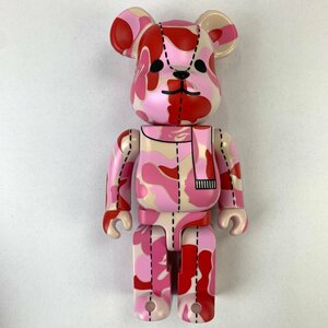 FUZ【中古品】 MEDICOM TOY ベアブリック エイプ BE@RBRICK×A BATHING APE 400％ ピンクカモ 本体のみ 〈208-240503-NM-11-FUZ〉