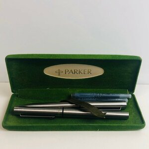 ICH【中古美品】 美品 PARKER パーカー 万年筆・ボールペンセット 箱・替えインク付 筆記未確認 〈106-240505-aa2-ICH〉