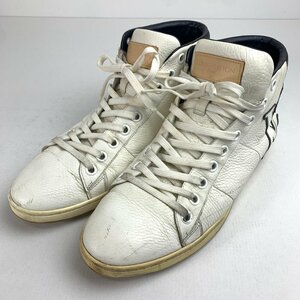 FUZ【現状渡し品】 LOUIS VUITTON ハイカット レザー スニーカー サイズ7.5 靴 ブランド ルイ・ヴィトン 〈162-240516-VT-2-FUZ〉