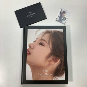 FUZ【中古美品】 TWICE サナ 1stフォトブック「Yes I am Sana」Black ver ポストカード付/スリーブ欠品 〈84-240518-NM-4-FUZ〉