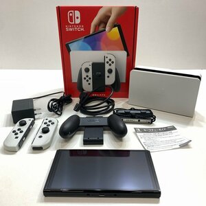 FUZ【中古品】 Nintendo Switch 有機ELモデル スイッチ本体 ホワイト 使用感あり 〈34-240528-M-28-FUZ〉