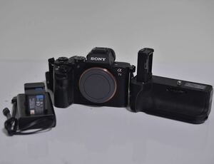 SONY α7ii ILCE-7M2 корпус аккумулятор рукоятка беззеркальный однообъективный зеркальный камера аккумулятор 2 шт имеется рабочее состояние подтверждено a7ii изначальный без коробки .