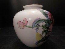 Noritake　日陶　NIPPON TOKI　KAISHA　手描き　花の図　S.Kimura　花瓶_画像5