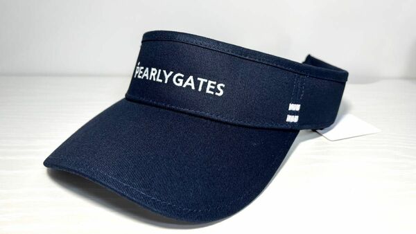 【新品】PEARLY GATES パーリーゲイツ シンプルロゴバイザー (UNISEX)　