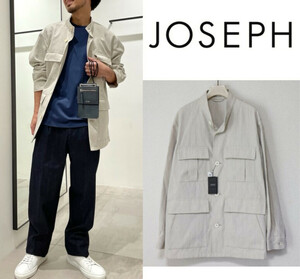 74,800円新品タグ付き【JPSEPH ジョセフ】春夏 Murine Hemp Twill ジャケット ブルゾン 46(M) v4990-2054