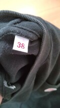 ダントン DANTON 天竺 コットン ポケット ロゴ Tシャツ 半袖 クルーネック 38 ブラック　黒　送料無料_画像4