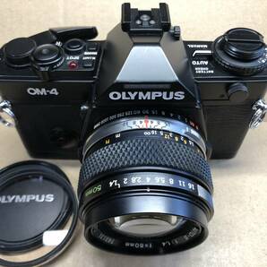 OLYMPUS OM-4 オリンパス フィルムカメラ MF一眼レフ 単焦点レンズ G.ZUIKO AUTO-S 50mm f1.14の画像1