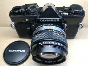OLYMPUS OM-1 ブラック オリンパス フィルムカメラ MF一眼レフ　OM-SYSTEM ZUIKO MC AUTO-S 50mm f1.4 単焦点レンズ