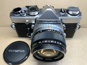 OLYMPUS OM-1 シルバー オリンパス フィルムカメラ MF一眼レフ　OM-SYSTEM G.ZUIKO AUTO-S 50mm f1.4 単焦点レンズ