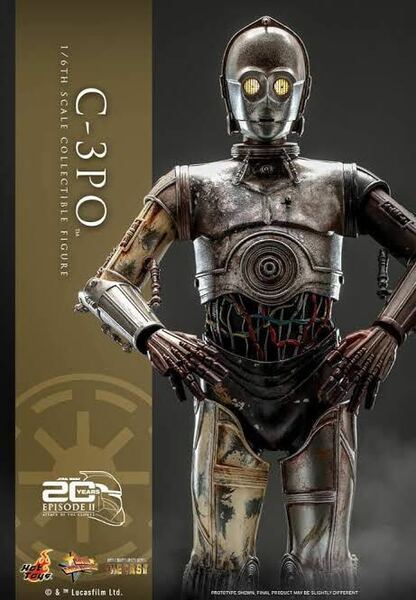 ホットトイズ スター・ウォーズ エピソード2 クローンの攻撃 C-3PO ダイキャスト 1/2 EP2 Star wars 