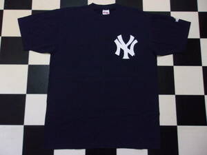 00s MLB 松井秀喜 55 New York Yankees Tシャツ 2004年 ニューヨークヤンキース majestic 希少袖プリント メジャーリーグベースボール野球